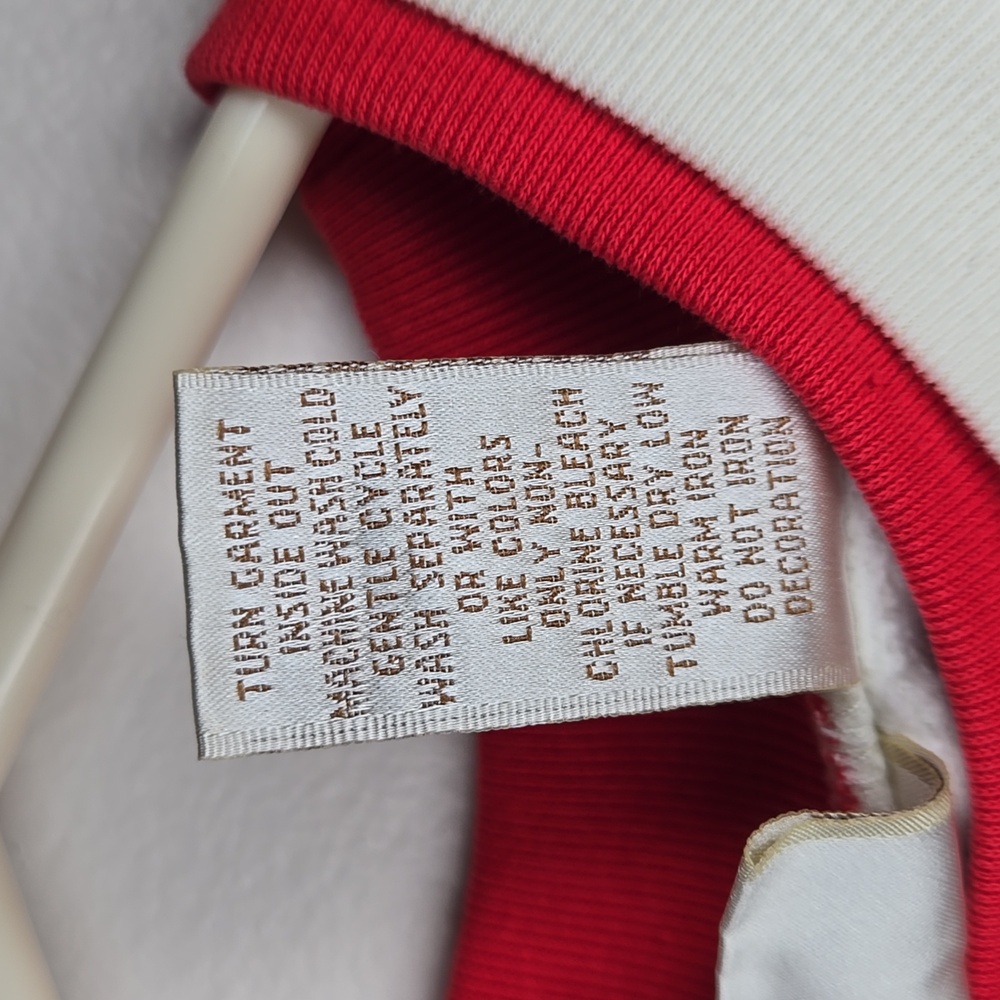 Baxter Wells Cardinal Christmas Crewneck Sweatshirt Size Large Petite - Picture 6 of 8